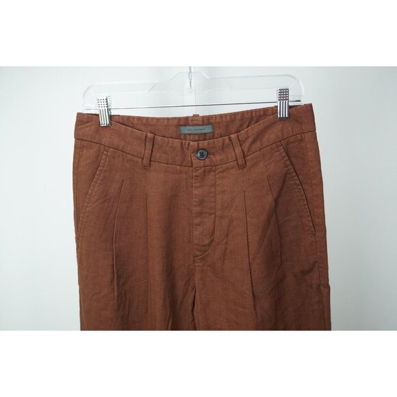 John Varvatos Hazlenut Red Herringbone Kian Dropped Mens Cotton Pants 30 New
